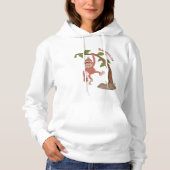 Cute happy baby orangutan cartoon illustratie hoodie (Voorkant)