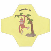 Cute happy baby orangutan cartoon illustratie voetbal (Enkel)