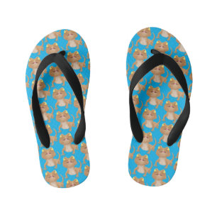 Cute happy bebaarzen dradenhagedis cartoon kinder teenslippers