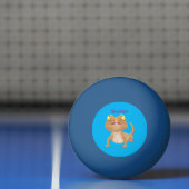 Cute happy bebaarzen dradenhagedis cartoon pingpongballen (Net)