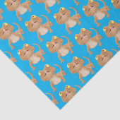 Cute happy bebaarzen dradenhagedis cartoon tissuepapier (Detail)