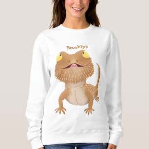 Cute happy bebaarzen dradenhagedis cartoon trui
