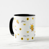 Cute Happy Bee Kids Mug (Devant gauche)