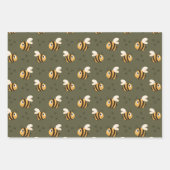 Cute Happy Bees Inpakpapier Vel (Voorkant 3)