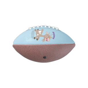 Cute happy billy cartoon american football