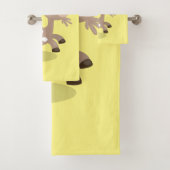 Cute happy billy cartoon bad handdoek (Insitu)