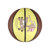 Cute happy billy cartoon basketbal (Verticaal)