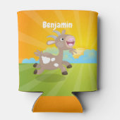 Cute happy billy cartoon blikjeskoeler (Achterkant)