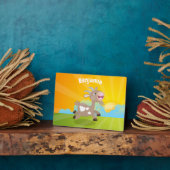 Cute happy billy cartoon fotoplaat (Zijkant)