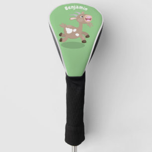 Cute happy billy cartoon golfheadcover