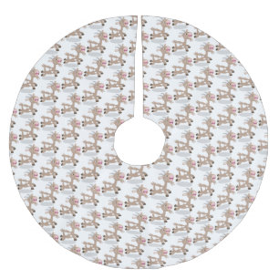 Cute happy billy cartoon kerstboom rok