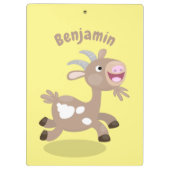 Cute happy billy cartoon klembord (Achterkant)