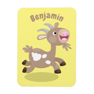 Cute happy billy cartoon magneet