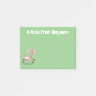 Cute happy billy cartoon post-it® notes