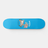 Cute happy billy cartoon skateboard (Horizontaal)