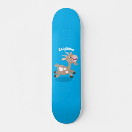 Cute happy billy cartoon skateboard (Voorkant)