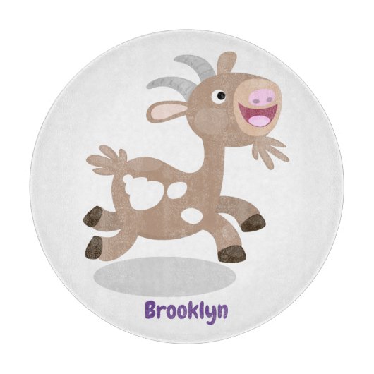 Cute happy billy cartoon snijplank (Voorkant)