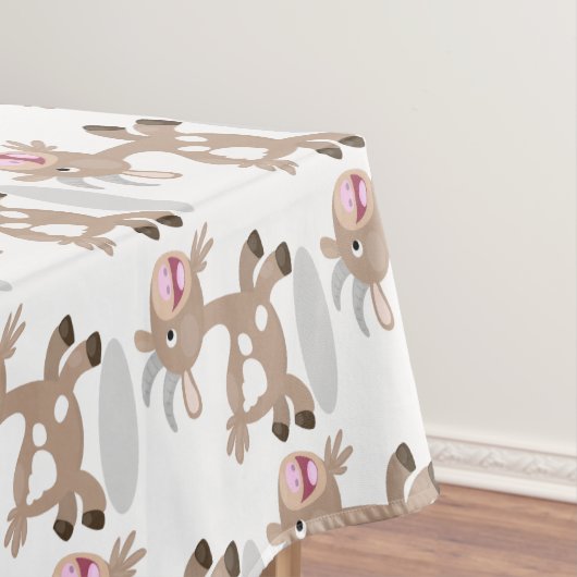 Cute happy billy cartoon tafelkleed (Voorbeeld)