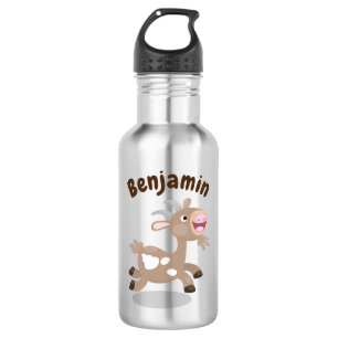 Cute happy billy cartoon waterfles