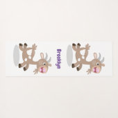 Cute happy billy cartoon yogamat (Achterkant (horizontaal))