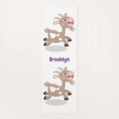 Cute happy billy cartoon yogamat (Achterkant)