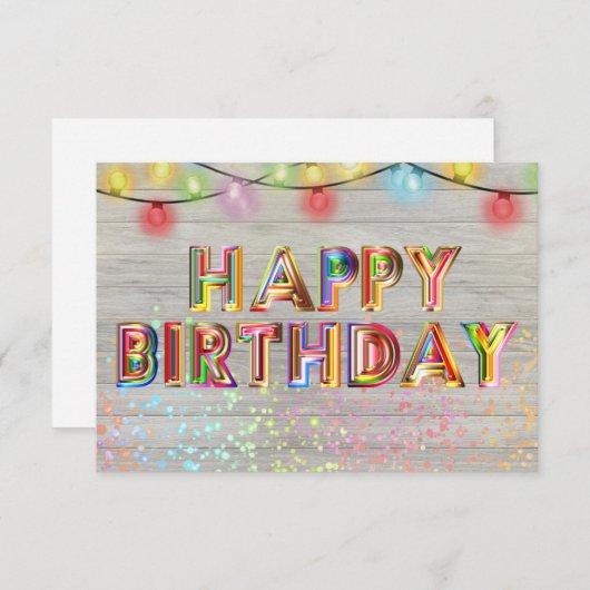 Cute Happy Birthday (Voorkant / Achterkant)