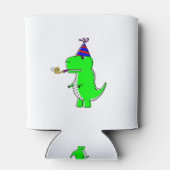 Cute Happy Birthday Dinosaur Blikjeskoeler (Achterkant)