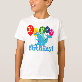 Cute Happy Birthday Dragon Party Balloons Kinder T T-shirt