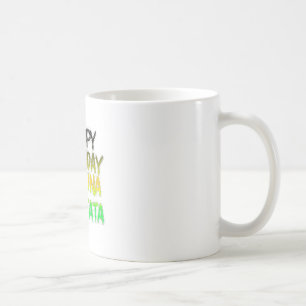 Cute Happy Birthday Hakuna Matata eco Inspirationa Koffiemok