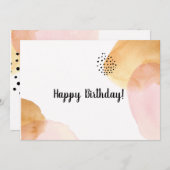 Cute Happy Birthday Kaarten (Voorkant / Achterkant)