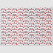 Cute Happy Birthday ladybug theme Tissuepapier (Voorkant)