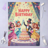 Cute Happy Birthday masquerade theme Tissuepapier (Craft)
