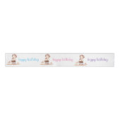 Cute Happy Birthday Ribbon – Cartoon Birthday Deco Grosgrain Lint (Voorkant)