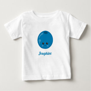 Cute Happy Blueberry Monogram