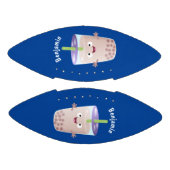 Cute happy bubble tea boba cartoon american football (Panelen)