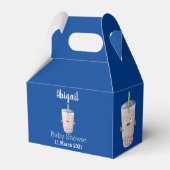 Cute happy bubble tea boba cartoon bedankdoosjes (Achterkant)