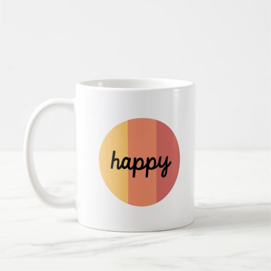 Cute Happy Café Mug (Gauche)