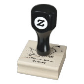Cute happy californian quail cartoon afbeelding 	rubberstempel (Stempel)