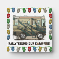 Cute Happy Camper Big RV Coach Motorhome