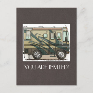 Cute Happy Camper Big RV Coach Motorhome Kaart