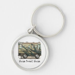 Cute Happy Camper Big RV Coach Motorhome Sleutelhanger