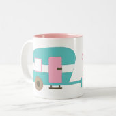 Cute Happy Camper Mug personnalisé (Devant gauche)