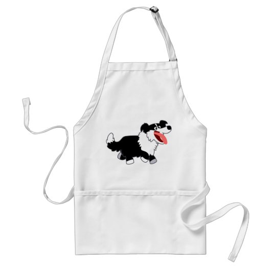 Cute Happy Cartoon Border Collie Schort (Voorkant)