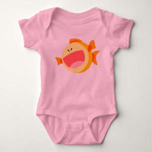 Cute Happy Cartoon Fish Baby Romper