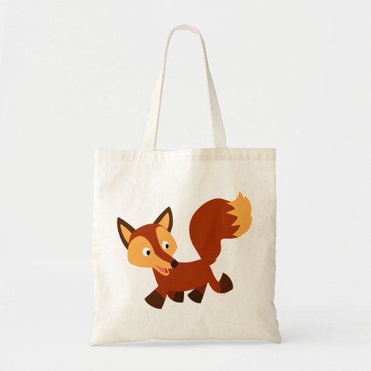 Cute Happy Cartoon Fox Bag Tote Bag (Voorkant)