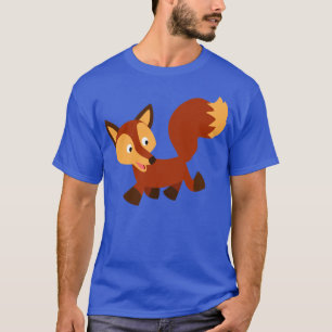 Cute Happy Cartoon Fox T-Shirt