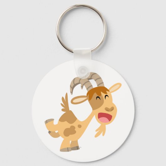 Cute Happy Cartoon Goat Sleutelhanger (Voorkant)