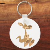 Cute Happy Cartoon Kangaroo Sleutelhanger (Voorkant)