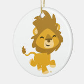 Cute Happy Cartoon Lion Ornament (Links)
