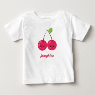 Cute Happy Cherries Monogram